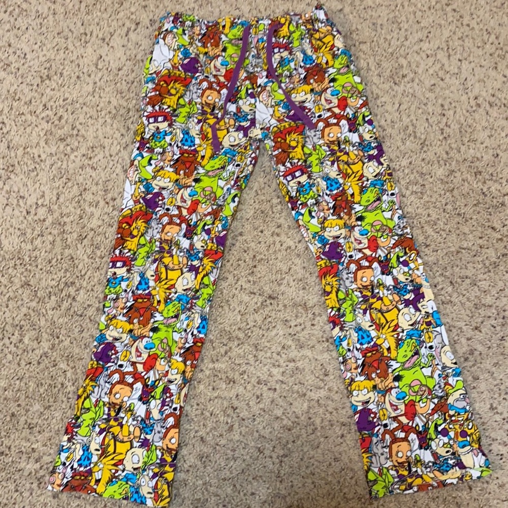 BNWOT exclusive Nickelodeon 90’s cartoons sleep pants size S (men/unisex)!